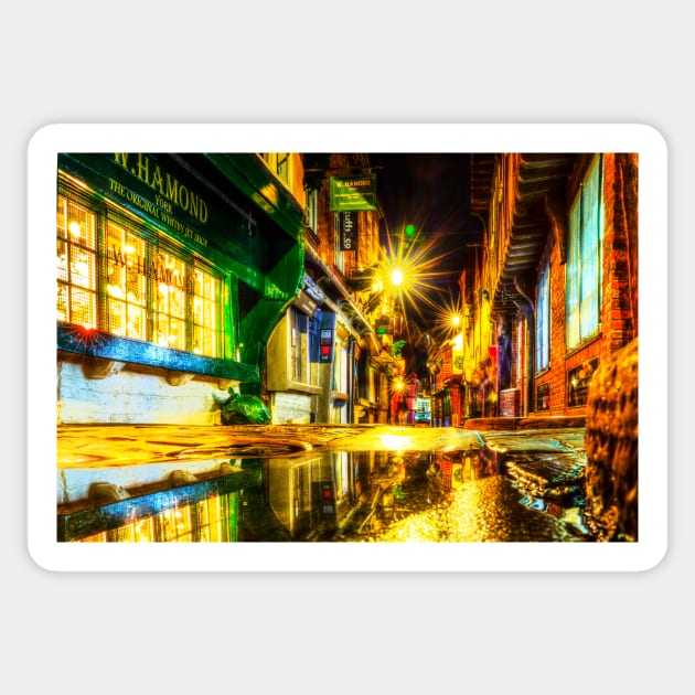 York City Shambles At Night Sticker by tommysphotos